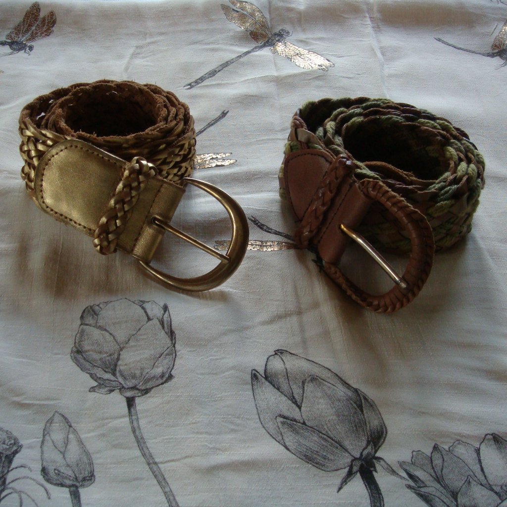 Two Hollister Woven Womens Belts
